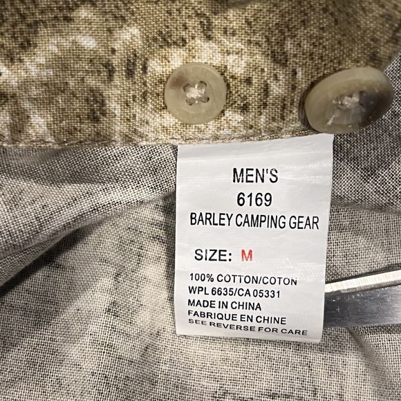 Vintage Woolrich Men Short Sleeve Button Down Shirt‎ Compass & Binoculars Medium - Picture 6 of 7